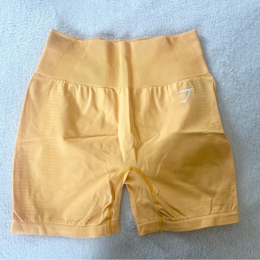 Yellow Gymshark Vital Seamless Shorts